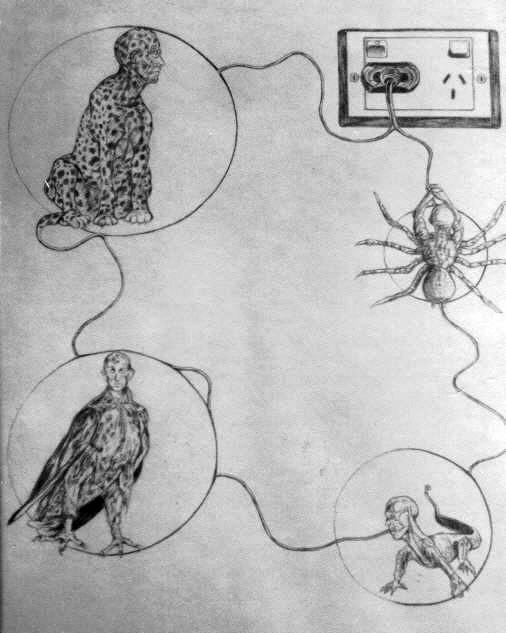 Circuit draw, 1992, Drawing