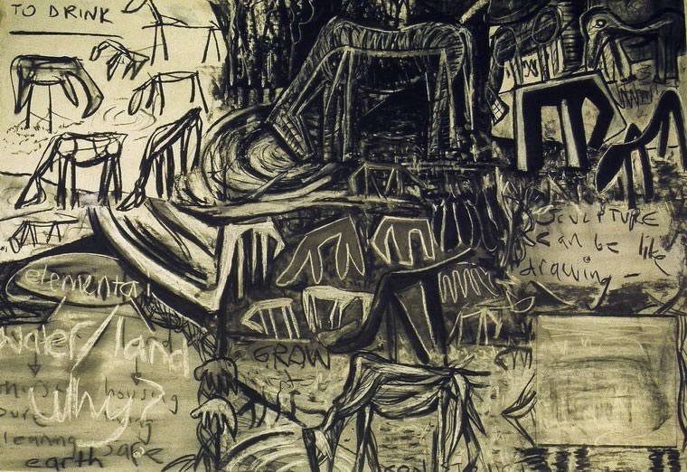 Horse plan, 1997, Drawing