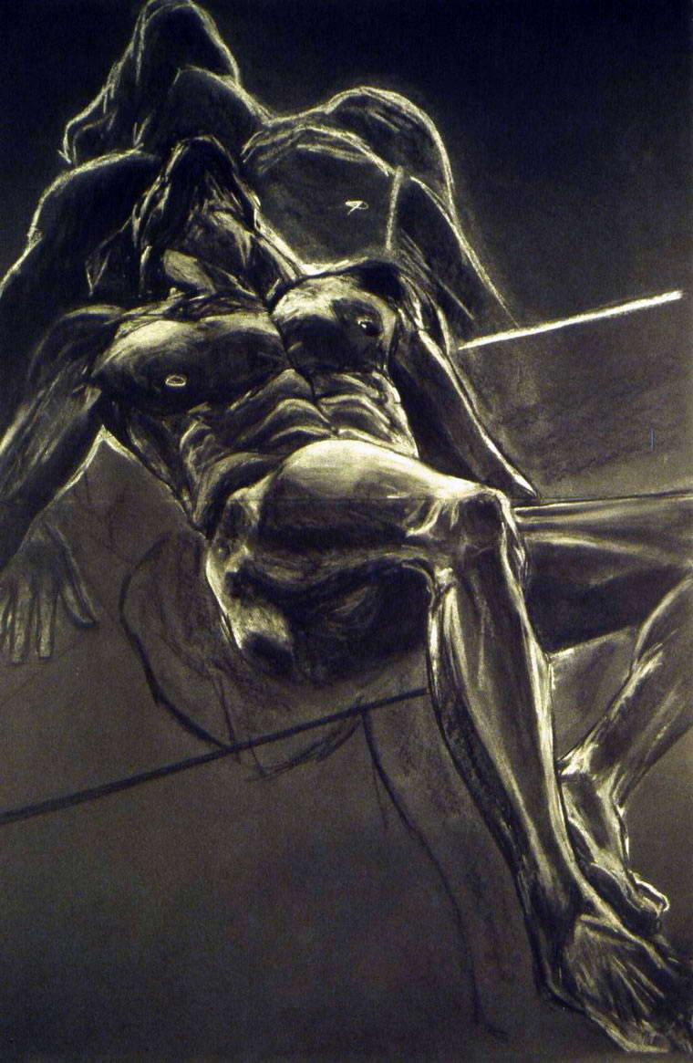Male nude, 1997, Drawing