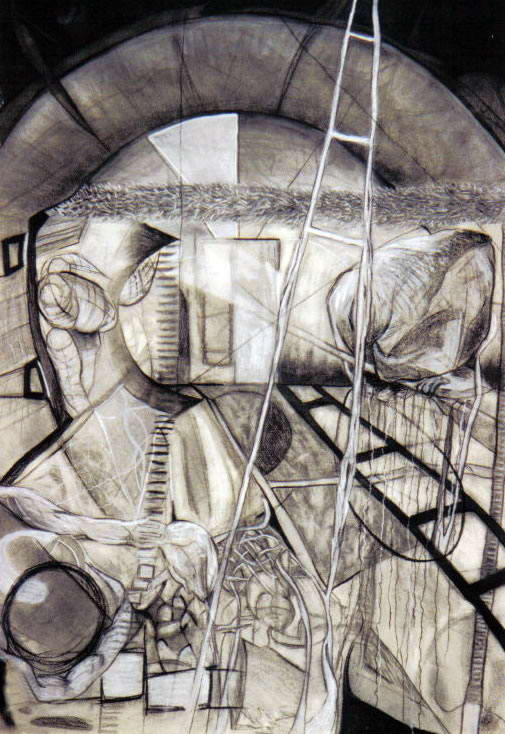 Silver ball draw, 1998, Drawing